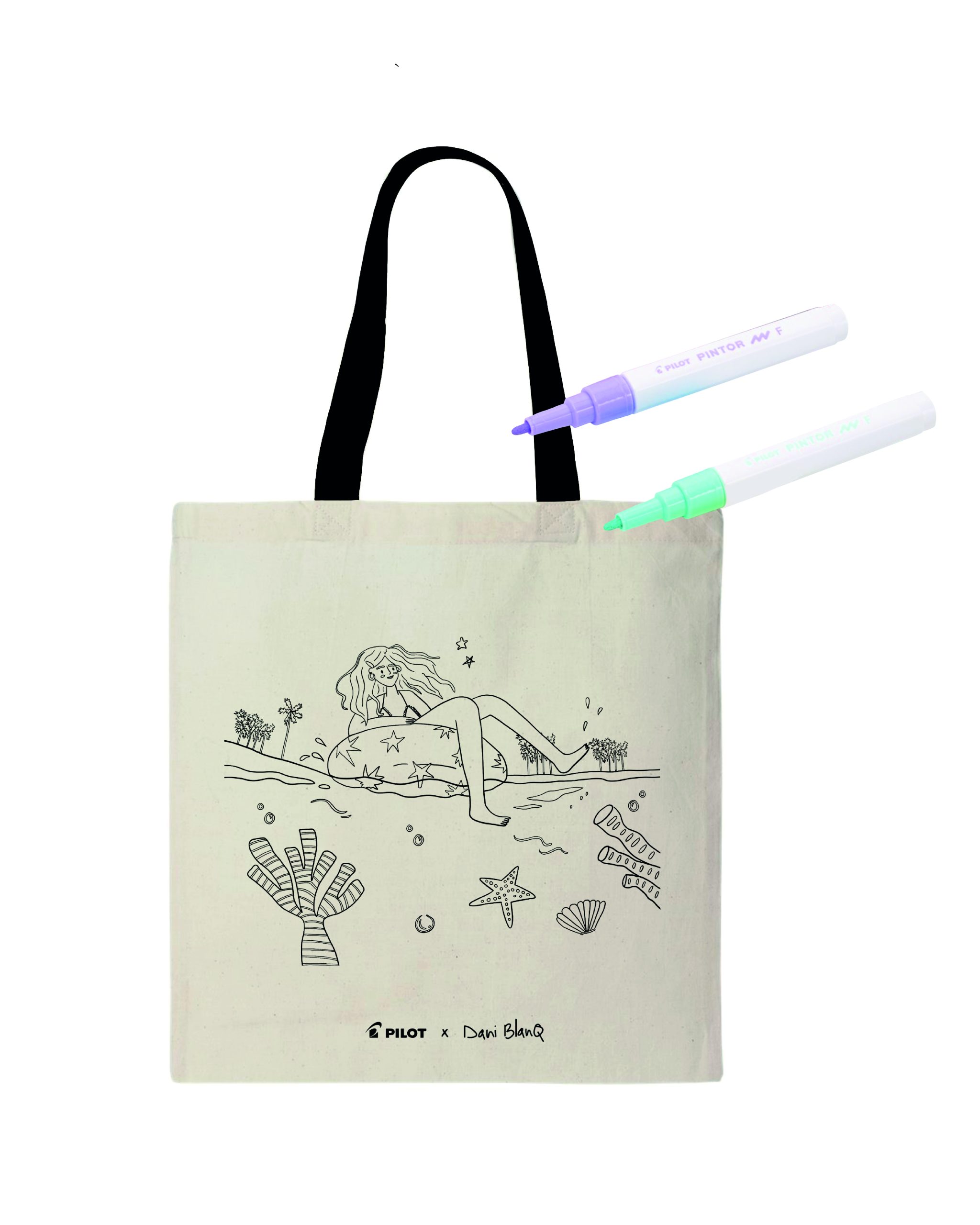 Tote Bag para Colorear Salty Breeze x Pilot - Imagen 2