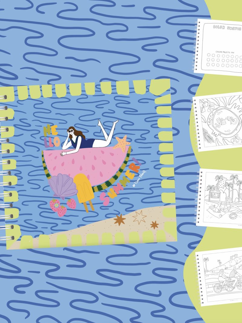 Coloring Book Hello Summer!
