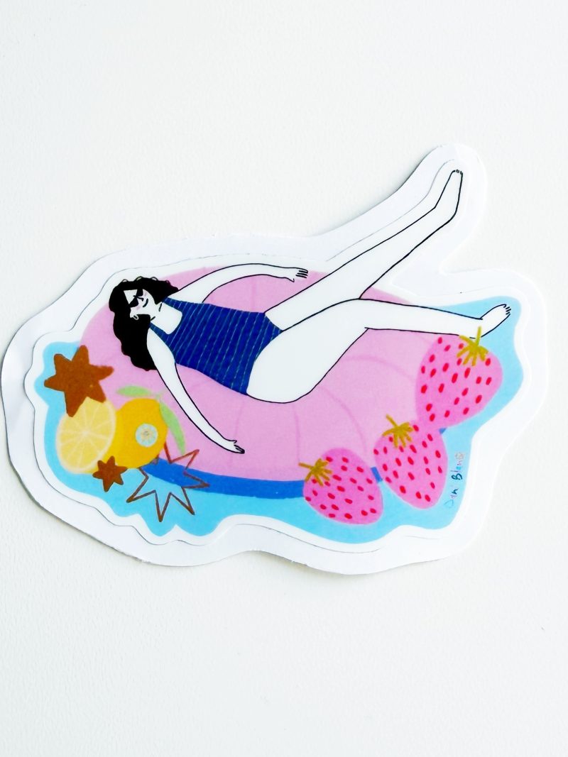 Sticker Chica Piscina
